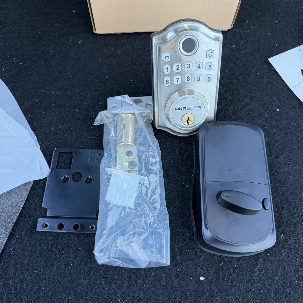 AkaGear DS10 Keyless Entry Door Lock with Door Knob, Fingerprint‎ Door Lock